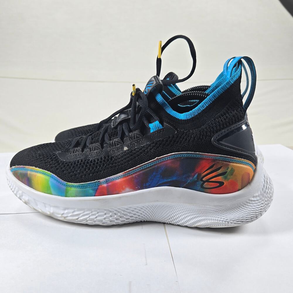 Under Armour Curry 8 "Feel Good Flow" Tie Dye Basketball Shoe Men's Size‎ 8.5